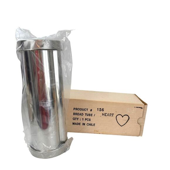 Pampered Chef Bread Tube New in Box Star Heart Discontinued Set of 2 Vintage - Picture 4 of 16